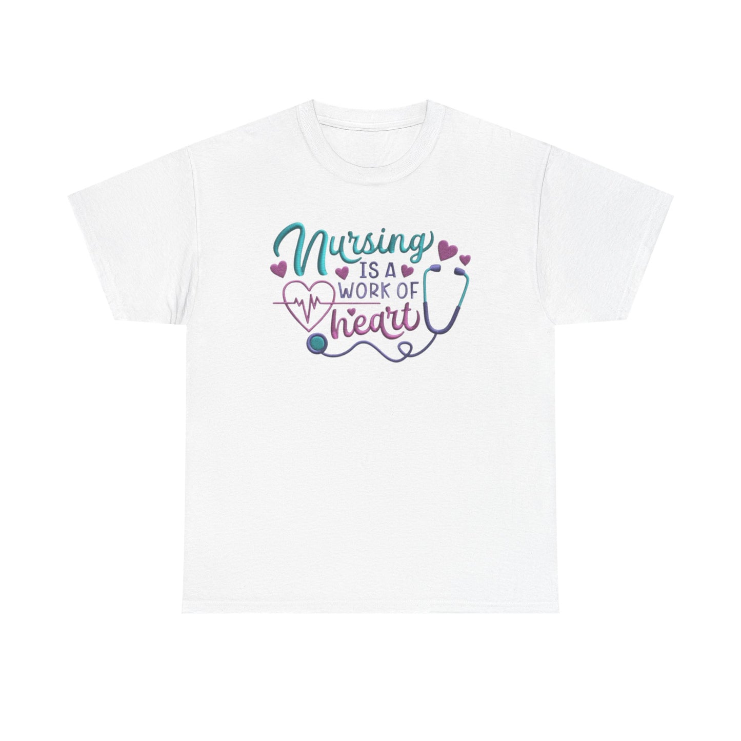 Nursing Is a Work of Heart T-Shirt