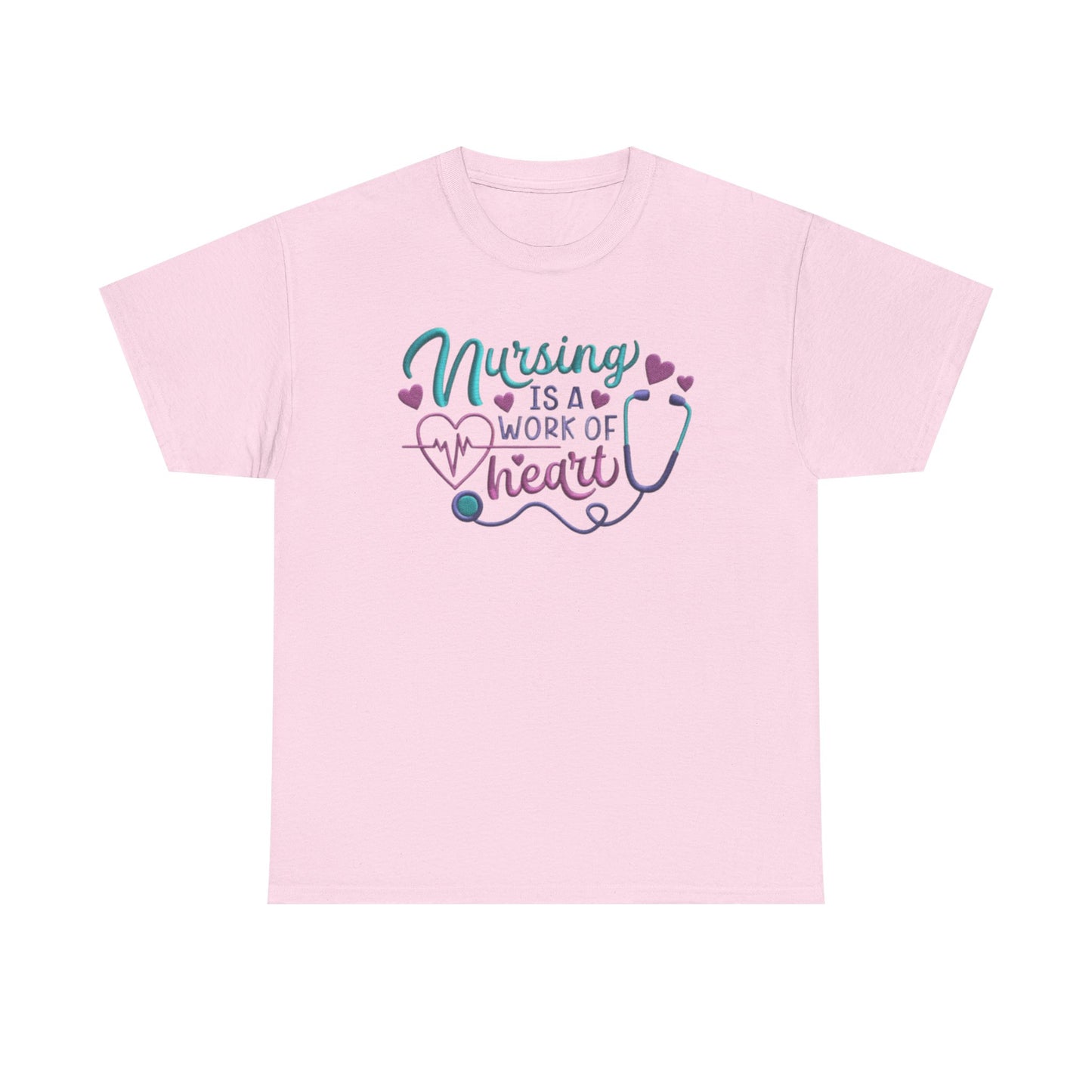 Nursing Is a Work of Heart T-Shirt