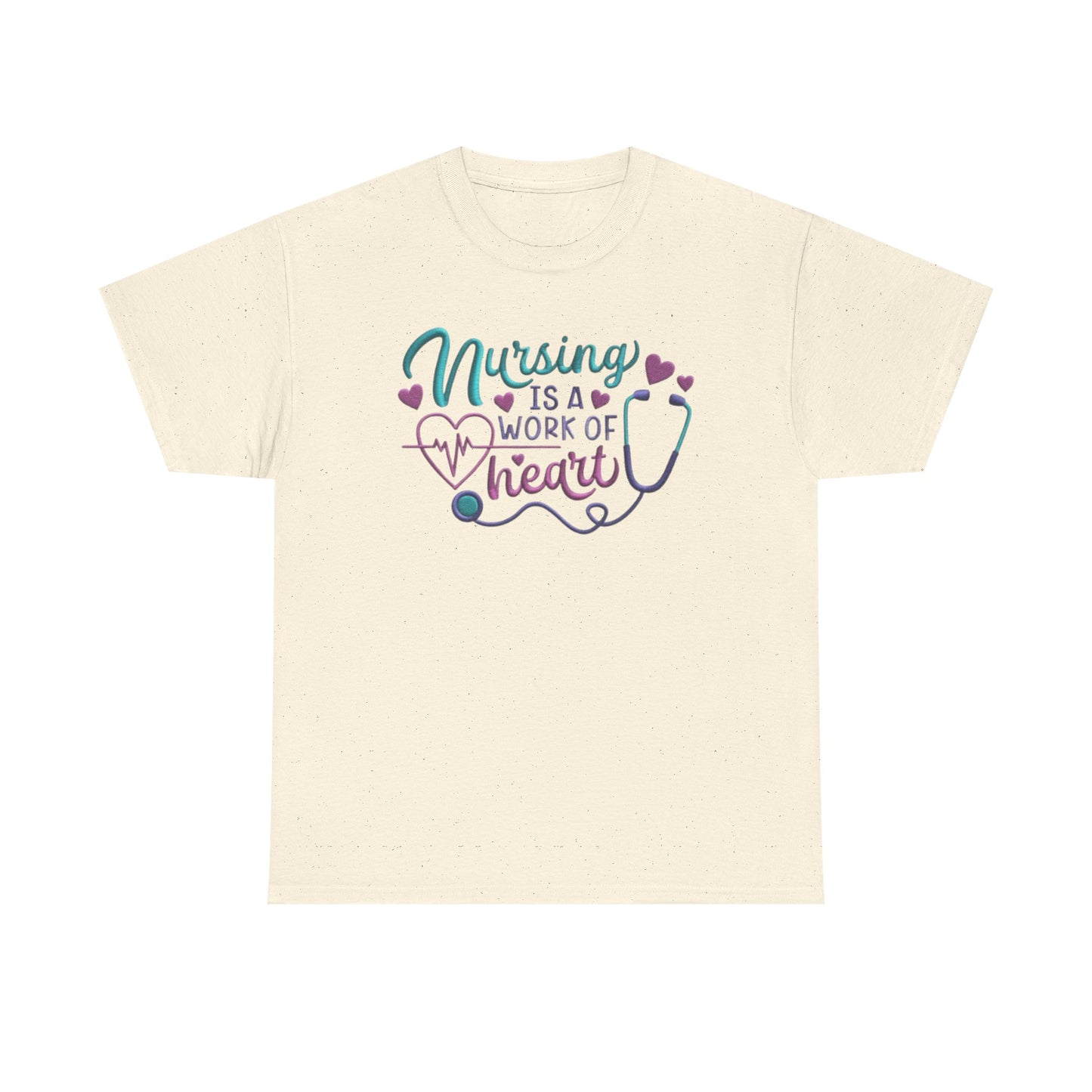 Nursing Is a Work of Heart T-Shirt
