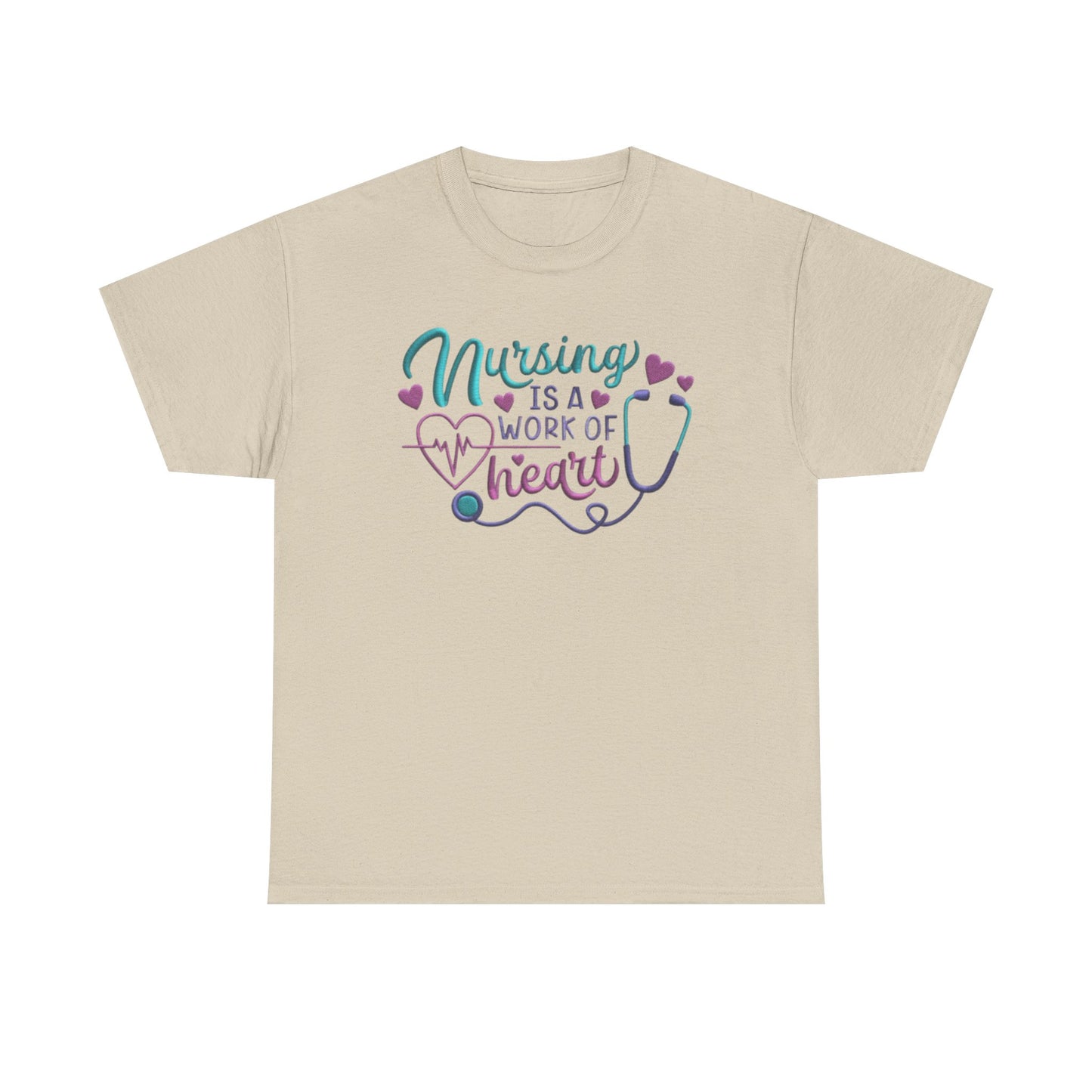 Nursing Is a Work of Heart T-Shirt